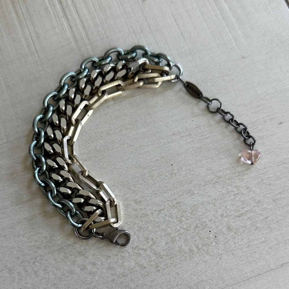 Sabika Mixed Metal Multi-Chain Bracelet
